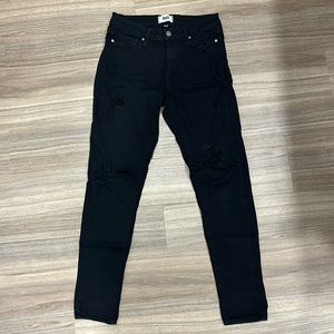 Paige Denim verdugo ultra skinny black jeans
